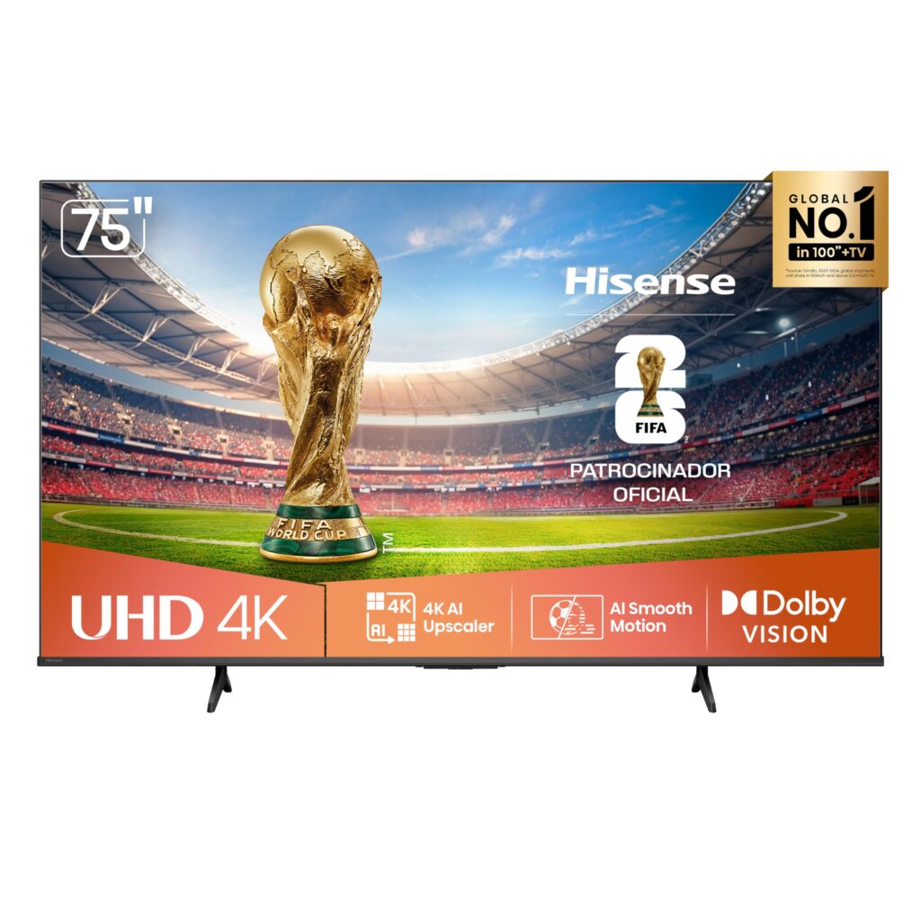 Smart TV Hisense 75″ | 4K UHD | Dolby Vision | HDR10 | 75A6NV