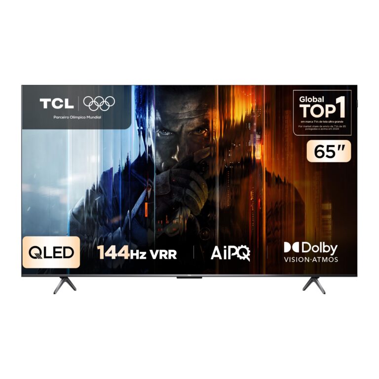 Smart TV TCL 65P8K – 65″ | QLED 4K | 144Hz | Dolby Vision/Atmos | Google TV
