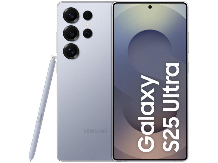 Samsung Galaxy S25 Ultra 5G 256GB | Galaxy AI | 12GB RAM | Tela 6,9″ | Câmera 200MP | Bateria 5000mAh | Titânio Azul