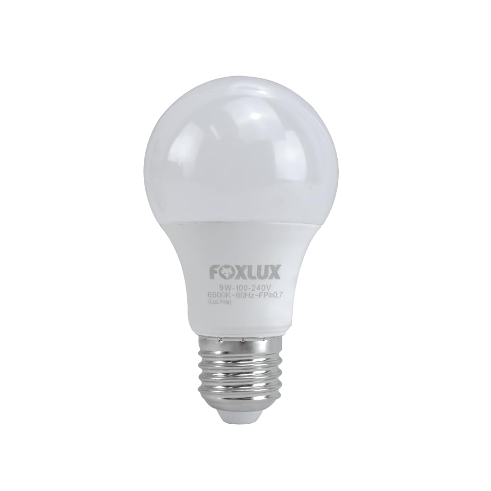 Lâmpada LED Bulbo Foxlux E27 | 9W | 3000K Branco Quente | Bivolt