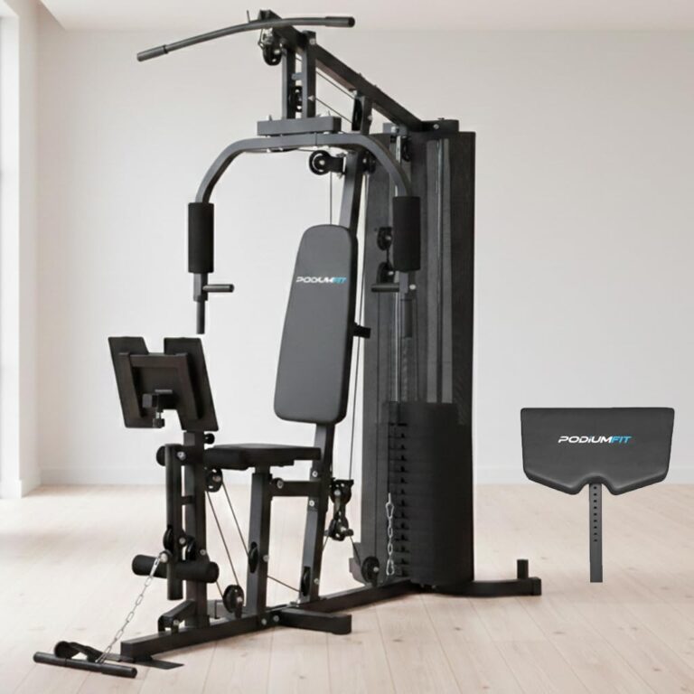 Estação de Musculação Podiumfit ME500A | 80Kg | Leg Press | Banco Scott