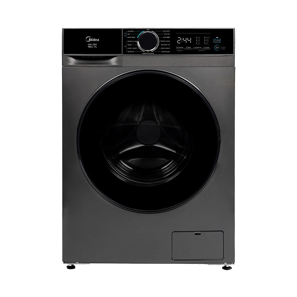 Lava e Seca 10,5kg Titanium Inverter Midea 220v