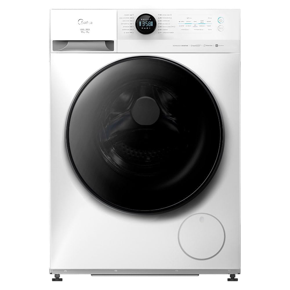 Lava e Seca Midea Slim HealthGuard 11kg | Conectada | Branca | 110V