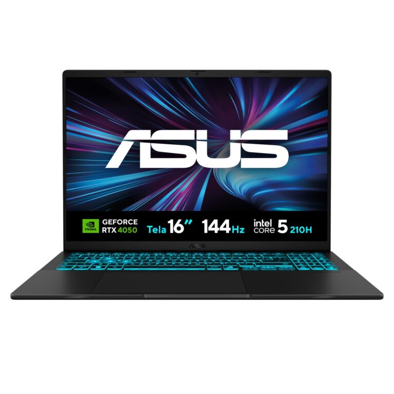 Notebook ASUS V16 | Intel Core 5 210H | 8GB RAM | SSD 512GB | RTX 4050 | Tela 16″ IPS 144Hz | V3607VU-RP296