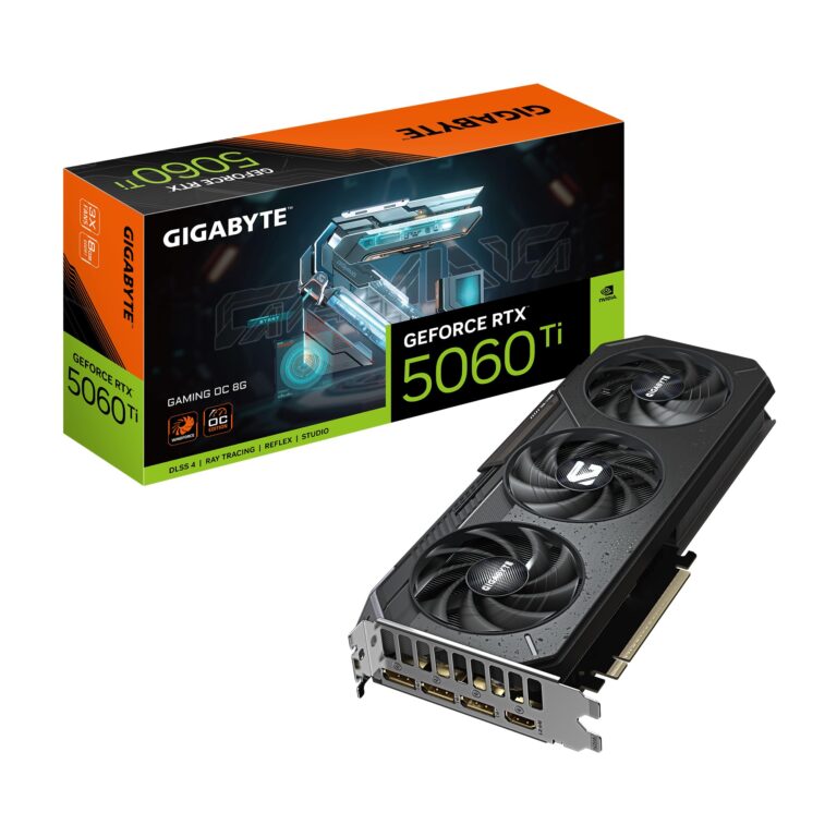 Placa de Vídeo Gigabyte GeForce RTX 5060 Ti Gaming OC 8GB | GDDR7 | PCIe 5.0 | 128-bi
