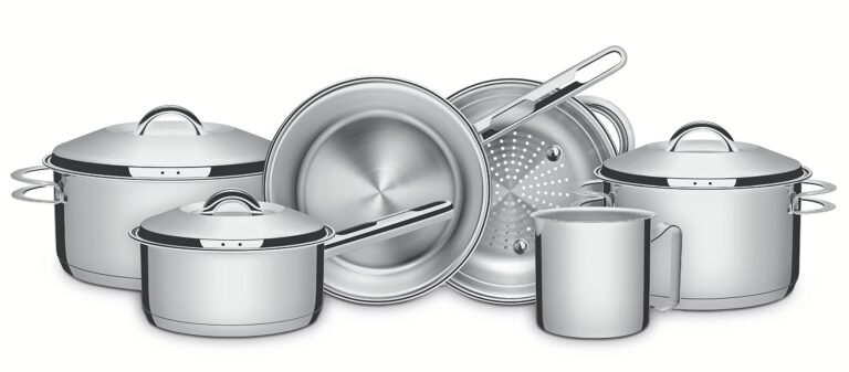 Jogo de Panelas Tramontina Solar 6 Peças | Aço Inox | Fundo Triplo | Tampas de Inox