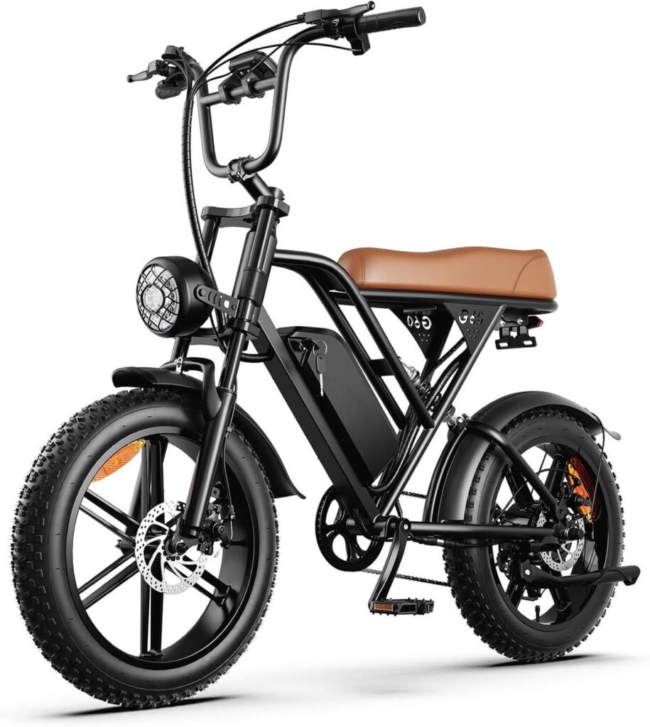 Bicicleta Elétrica HDJ G60 Aro 20 | 1000W | 48V 15Ah | 50km de Autonomia | 7 Velocidades