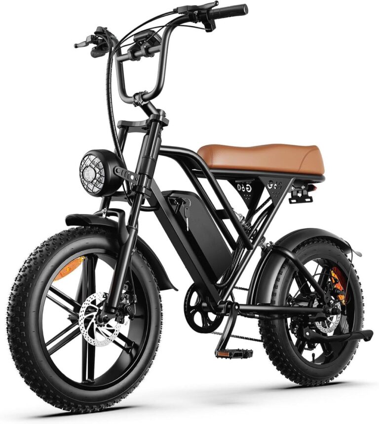 Bicicleta Elétrica HDJ G60 Aro 20 | 1000W | 48V 15Ah | 50km de Autonomia | 7 Velocidades