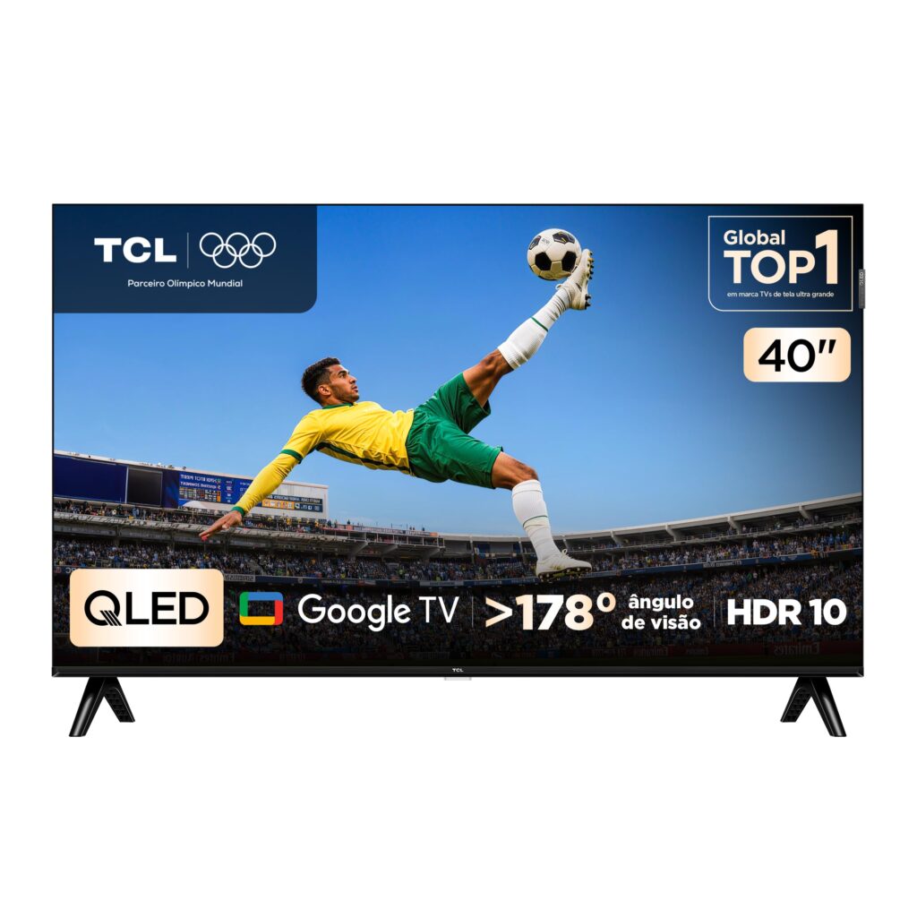 Smart TV TCL 40″ HD QLED | Google TV | Wi-Fi | Bluetooth | HDR10 | Dolby Audio | 40S5K