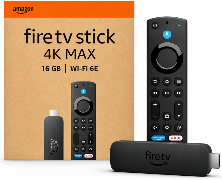 Fire TV Stick 4K Max 2ª Geração | 16GB | Wi-Fi 6E | Controle por Voz com Alexa