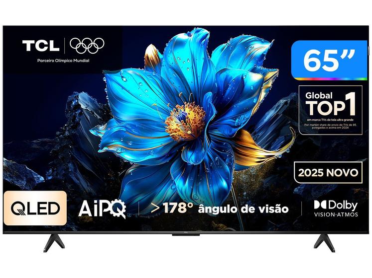 Smart TV TCL 65” 65P7K – QLED | 4K | Google TV | HDR10+ | Dolby Vision | Dolby Atmos