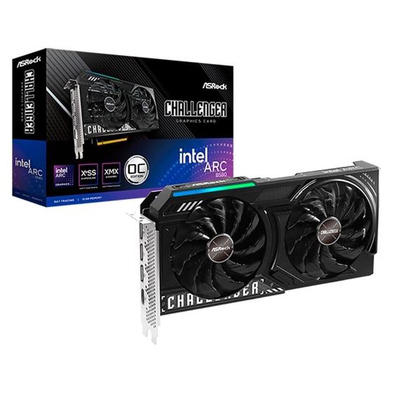 Placa de Vídeo ASRock Intel Arc B580 Challenger OC 12GB | GDDR6 | 2740MHz
