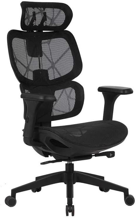 Cadeira Elements Siggy Preta | Ergonômica