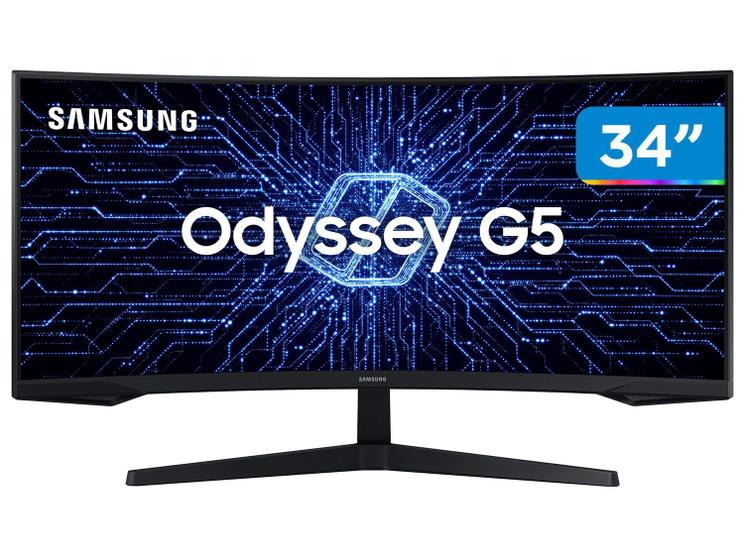 Monitor Gamer Samsung Odyssey G5 34″ | UWQHD | Ultrawide Curvo | 165Hz | 1ms | FreeSync | HDR10