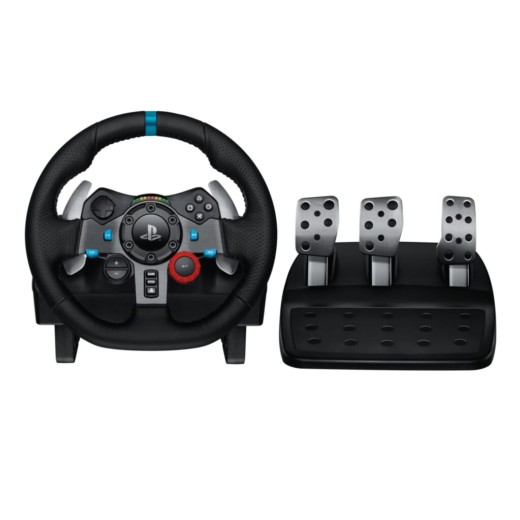 Volante Logitech G29 Driving Force | Force Feedback | Pedais Inclusos | PS5, PS4, PS3 e PC