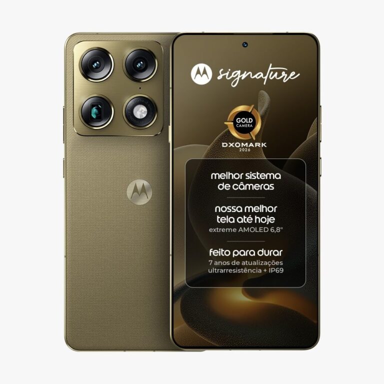 Motorola Signature 5G | 512GB | 12GB RAM | Tela 1.5K 165Hz | Zoom 100x