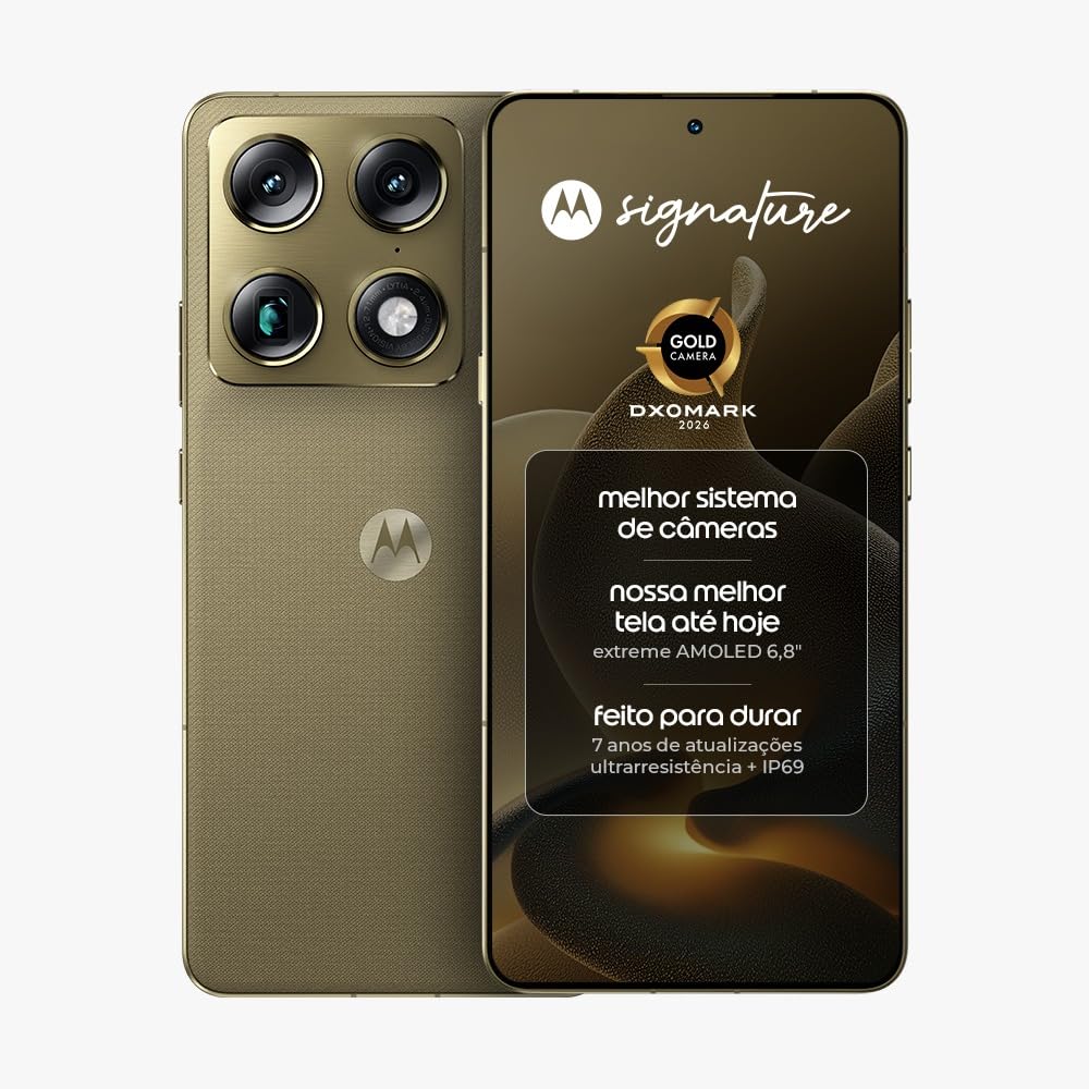Motorola Signature 5G | 512GB | 12GB RAM | Tela 1.5K 165Hz | Zoom 100x