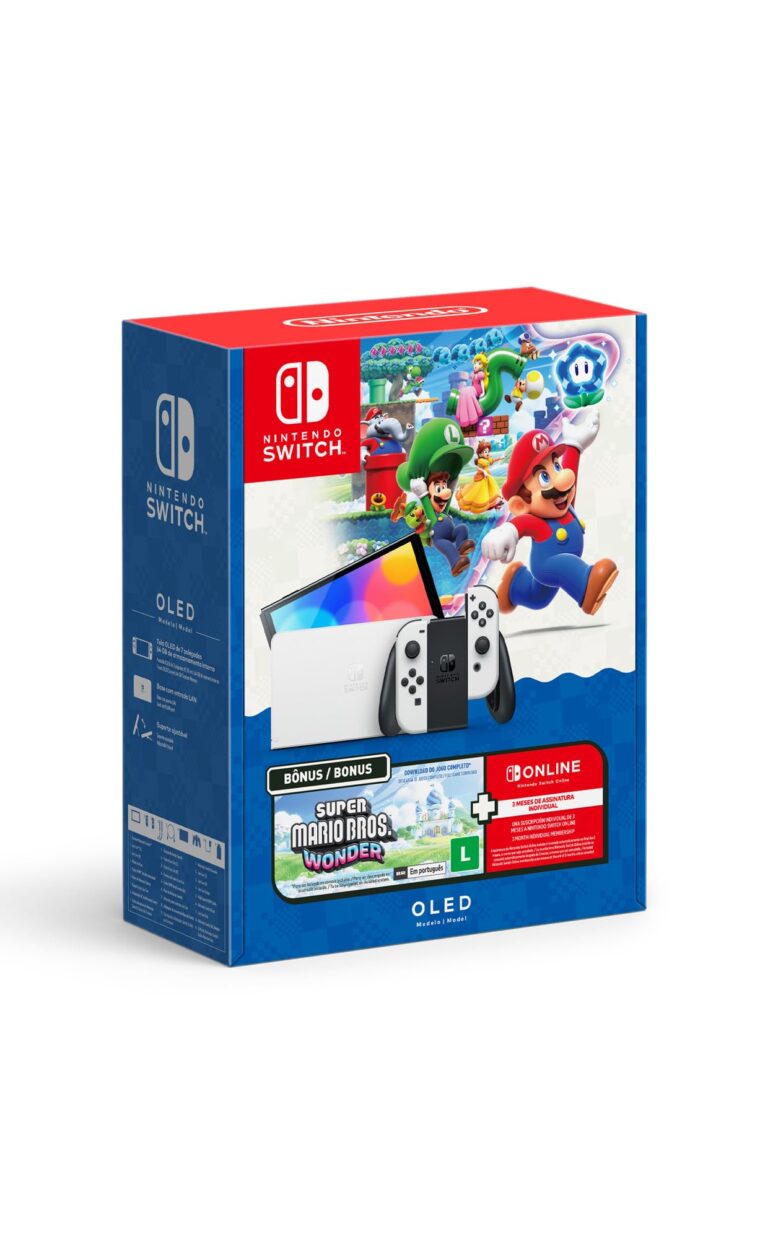 Console Nintendo Switch OLED | Super Mario Bros. Wonder | 3 Meses Nintendo Switch Online