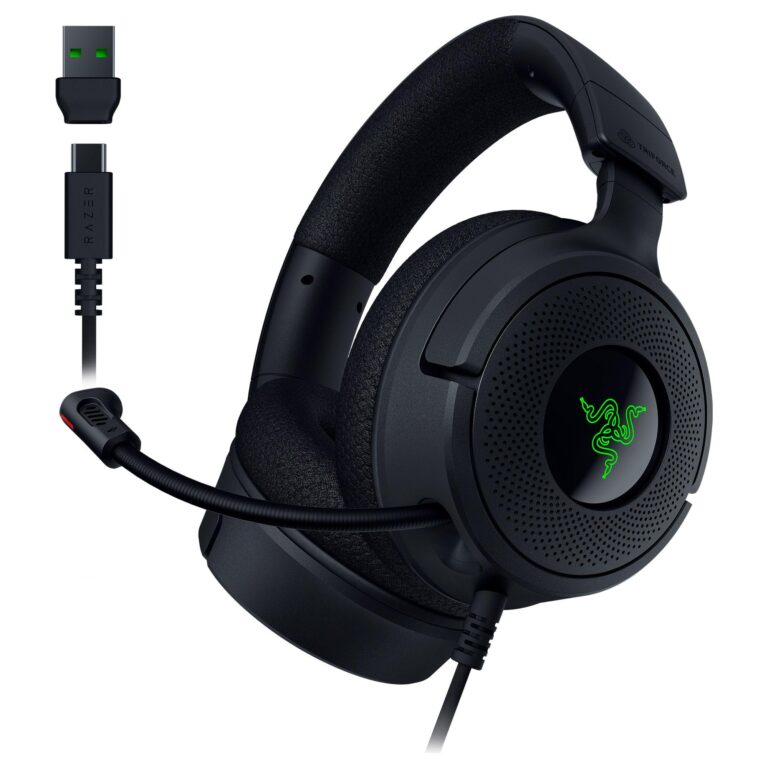 Headset Gamer Razer Kraken V4 X | Drivers 40mm | RGB | USB-C/USB-A | PC | PS5 | Mac