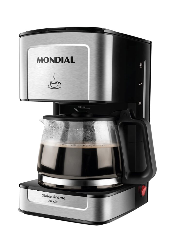 Cafeteira Elétrica Mondial Dolce Arome | 20 Xícaras | 550W