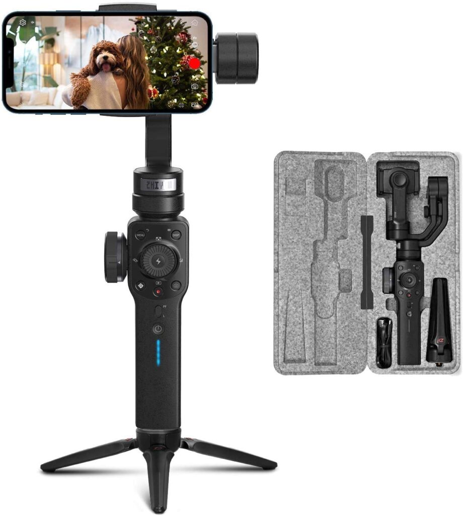 Gimbal Zhiyun Smooth 4 | Estabilização 3 Eixos | Rastreamento de Objetos | Time-Lapse