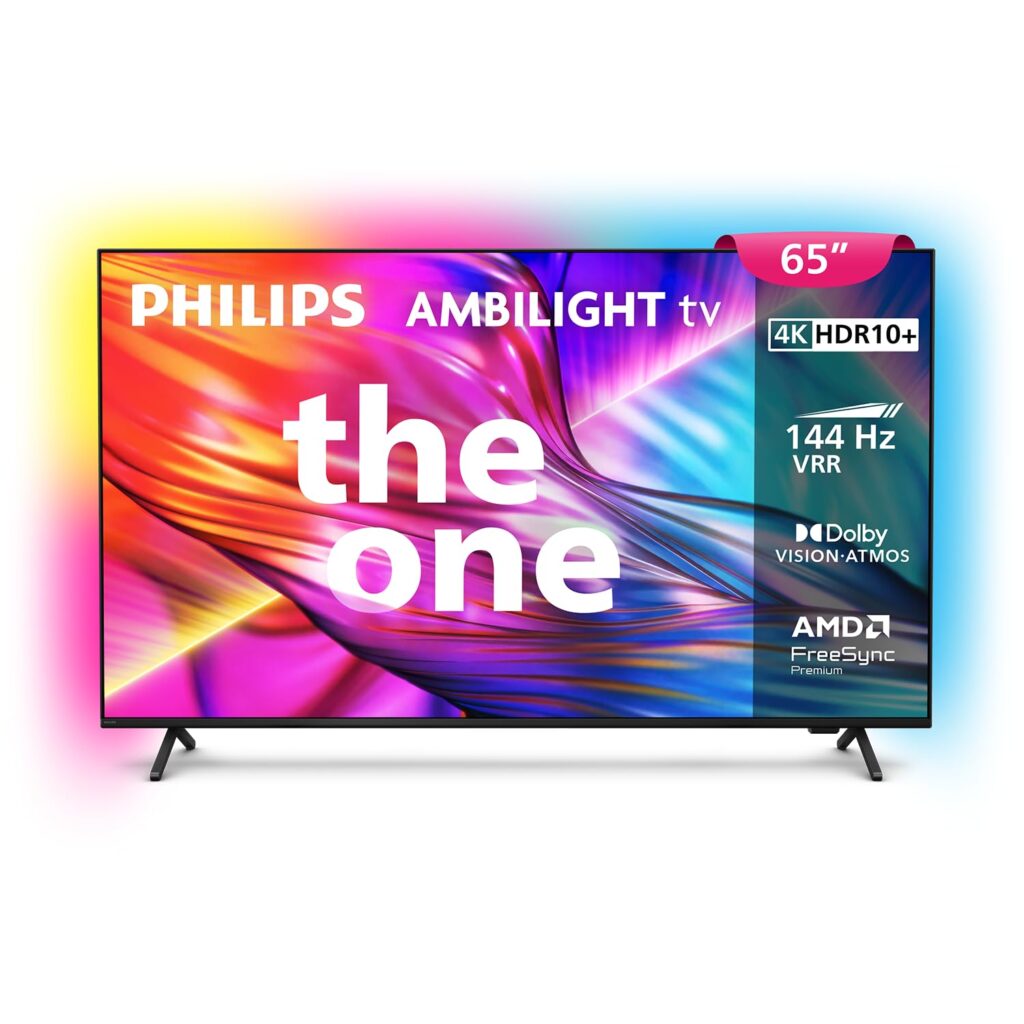 Smart TV Philips The One Ambilight 65″ 4K | 144Hz | Dolby Vision e Atmos | 65PUG8929/78