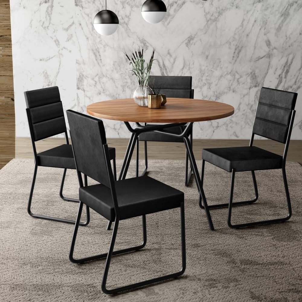 Conjunto Sala de Jantar Carraro San Francisco | Mesa + 4 Cadeiras