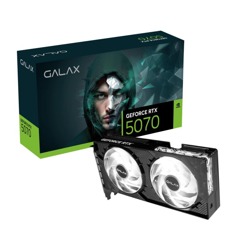 Placa de Vídeo Galax GeForce RTX 5070 12GB | GDDR7 | 1-Click OC | 192-bit | 2X