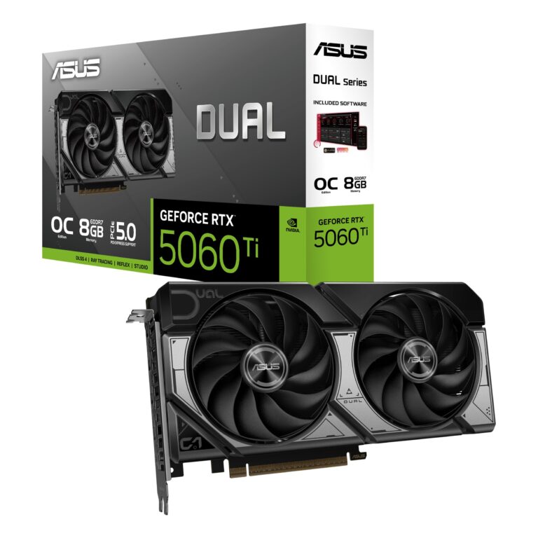 Placa de Vídeo ASUS Dual GeForce RTX 5060 Ti 8GB | GDDR7 | 128-bit