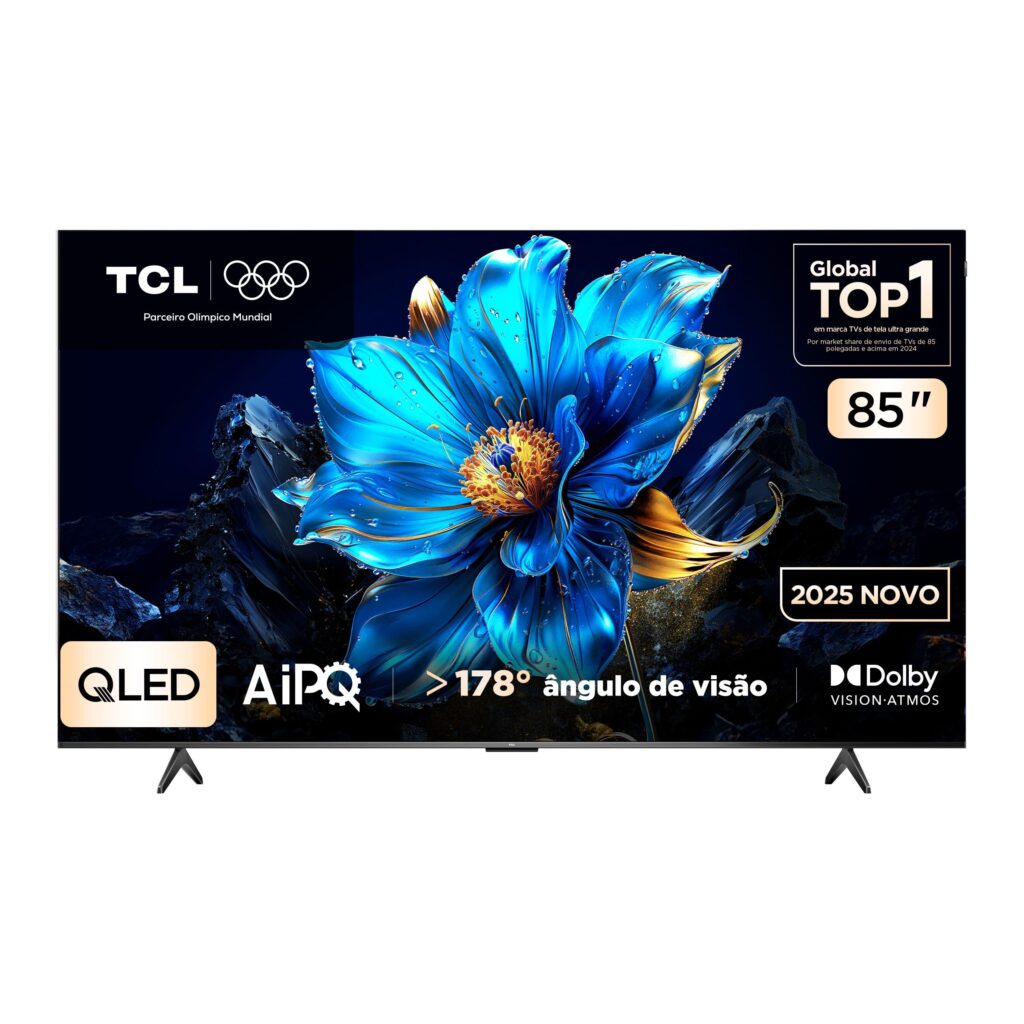 Smart TV TCL 85″ QLED 4K | Google TV | Dolby Vision | Dolby Atmos | 85P7K