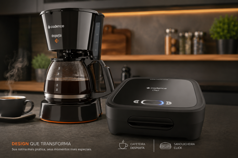 Kit Cadence Click | Sanduicheira + Cafeteira Desperta | 127V