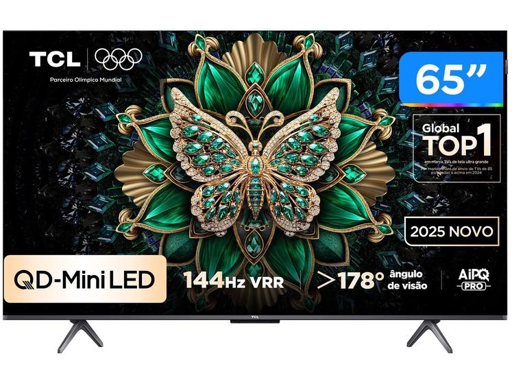 Smart TV TCL 65″ | QLED Mini LED 4K | 4 HDMI | VRR | Google TV | 65C6K