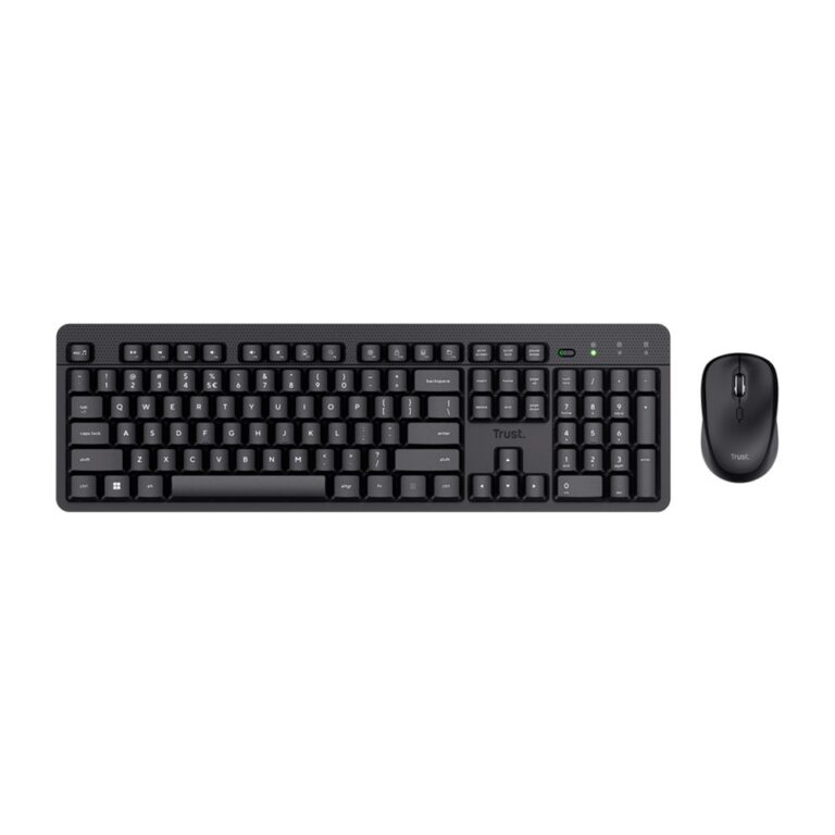 Combo Teclado e Mouse Sem Fio Trust Ody II | ABNT2 | Mouse 1600 DPI