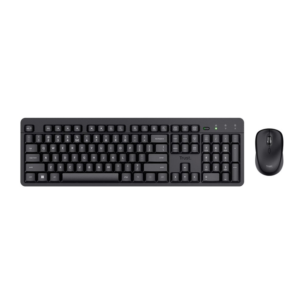 Combo Teclado e Mouse Sem Fio Trust Ody II | ABNT2 | Mouse 1600 DPI