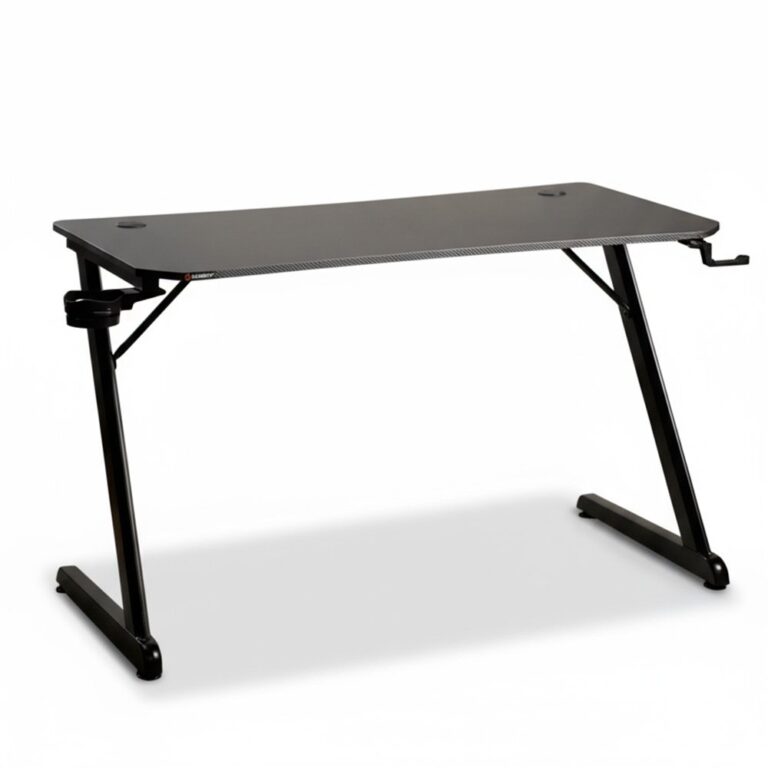 Mesa Gamer Husky Snow HDG100 | Fibra de Carbono | Suporte para Headset e Copo
