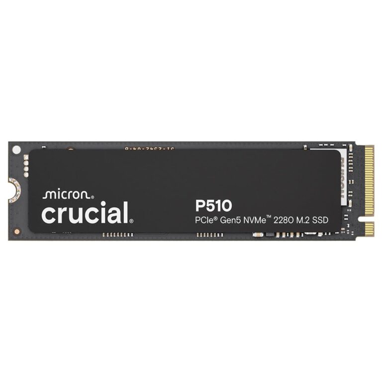 SSD NVMe Crucial P510 1TB | PCIe 5.0 Gen5 | M.2 2280 | L: 11.000 MB/s | E: 9.500 MB/s