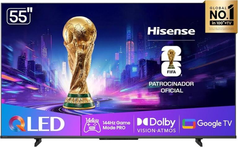 Smart TV Hisense 55Q7QG | 55″ | QLED 4K | Dolby Vision | Dolby Atmos | HDR10 | Wi-Fi
