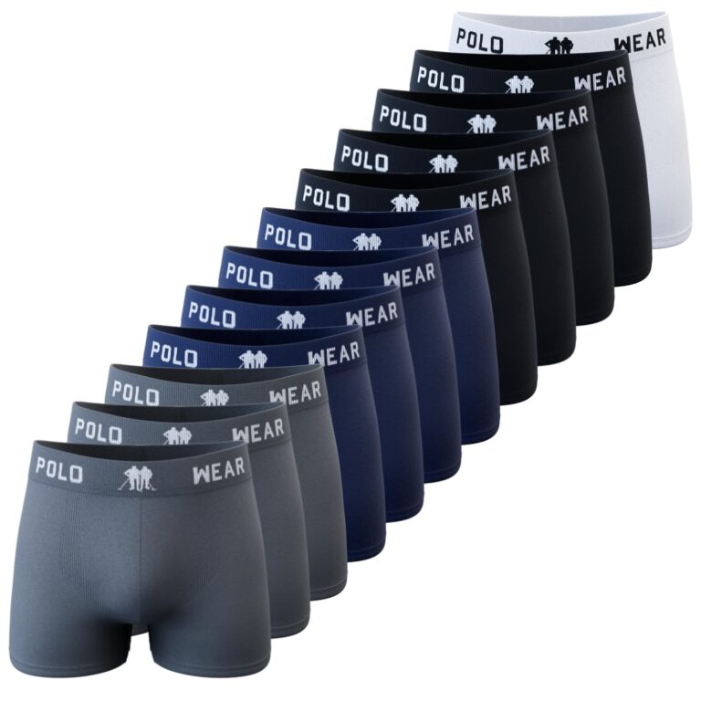 Kit com 12 Cuecas Polo Wear Microfibra