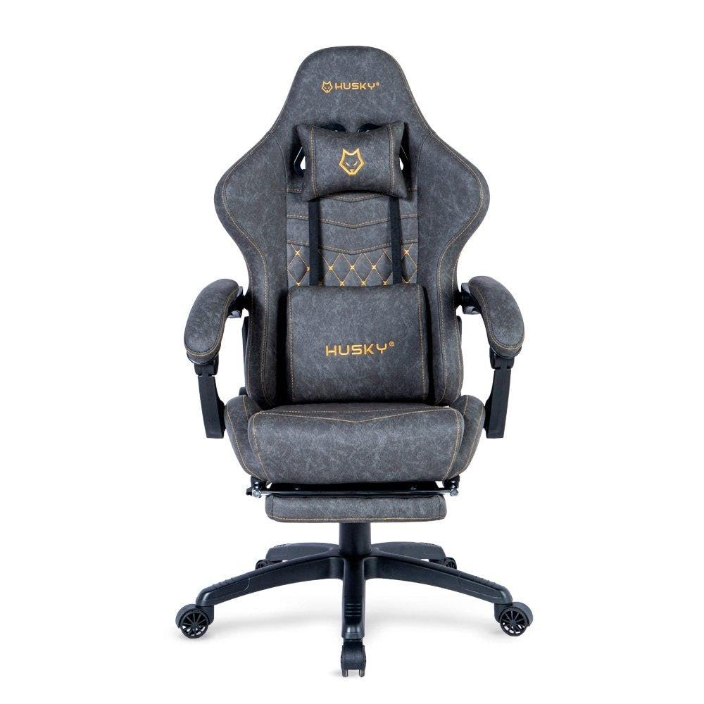 Cadeira Gamer Husky Tempest 700 | 145kg | Reclinável 150° | PU | Apoio para Pés