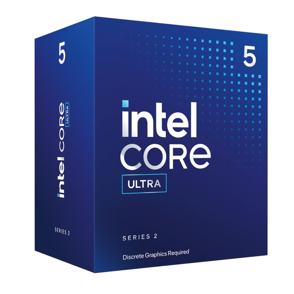 Processador Intel Core Ultra 5 225F | 10 Núcleos | 10 Threads | 4,9GHz | 20MB Cache | LGA 1851 | S/Vídeo