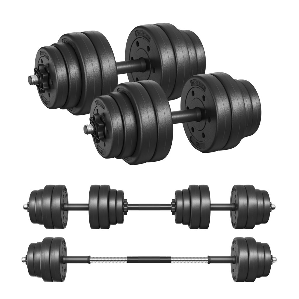 Conjunto de Halteres 2 em 1 30KG