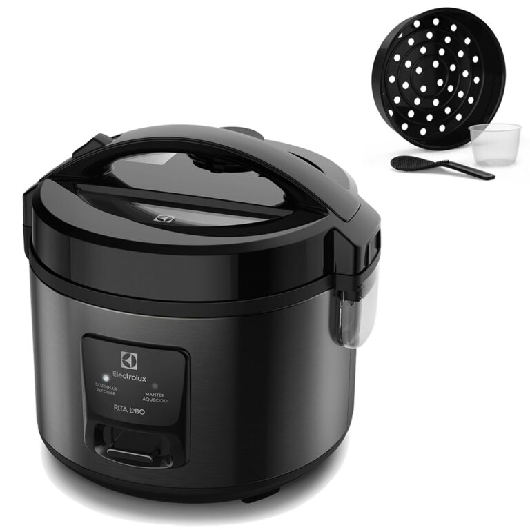 Panela Elétrica de Arroz Electrolux ERC10 | 2L | 6 Xícaras | 2 em 1 | Timer | 127V | Inox
