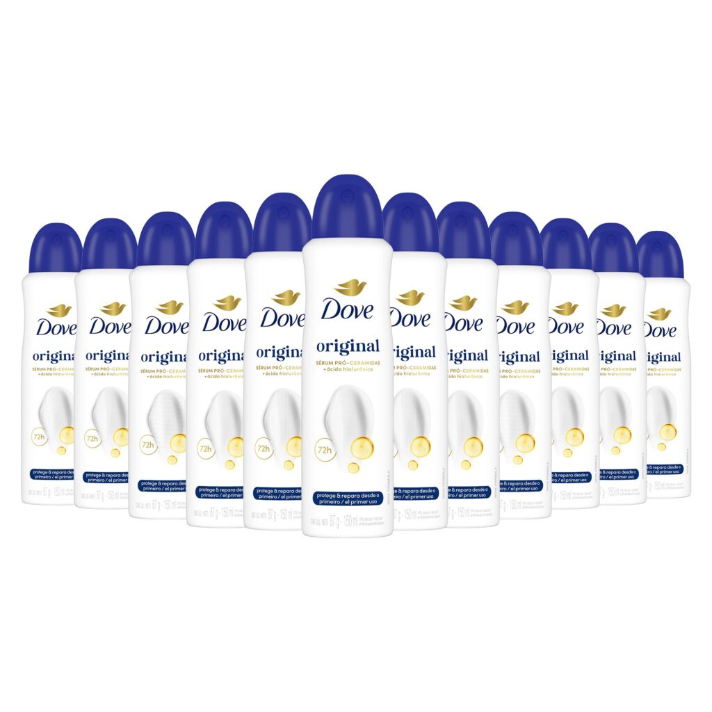 Kit 12 Desodorantes Dove | Antitranspirante Aerosol | Original | 150ml
