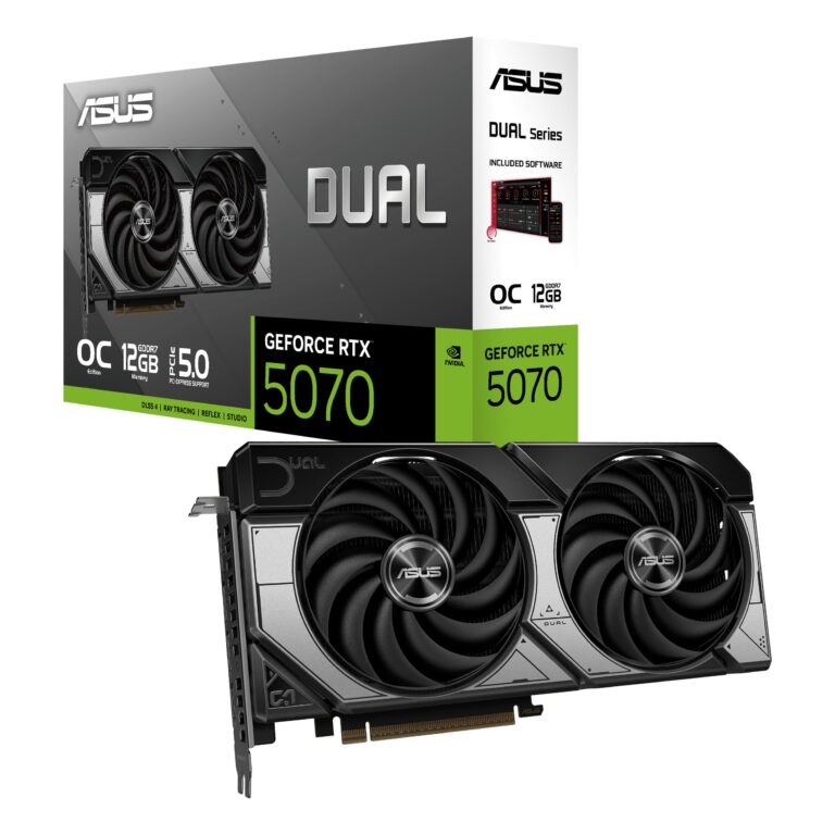 Placa de Vídeo ASUS Dual GeForce RTX 5070 OC | 12GB GDDR7