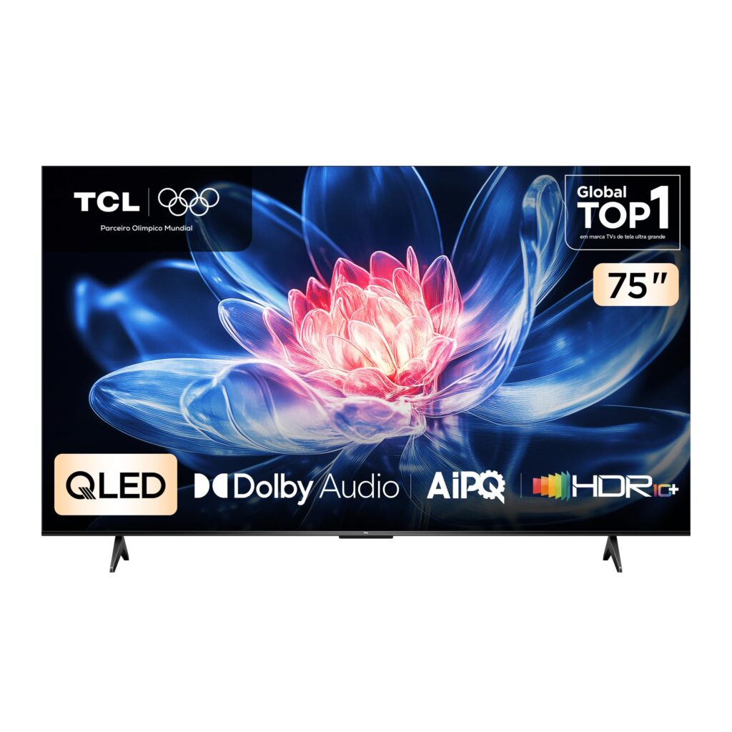 Smart TV TCL 75T6C | 75″ | QLED 4K | Google TV | HVA | HDR10+ | Wi-Fi | Bluetooth