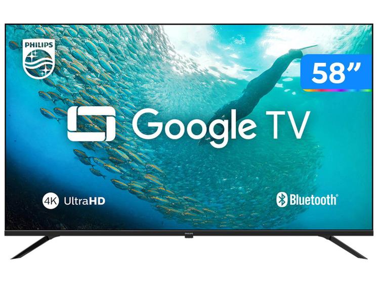 Smart TV Philips 58PUG7019/78 | 58″ 4K UHD | Wi-Fi | Bluetooth | Google Assistente | 3 HDMI | 2 USB