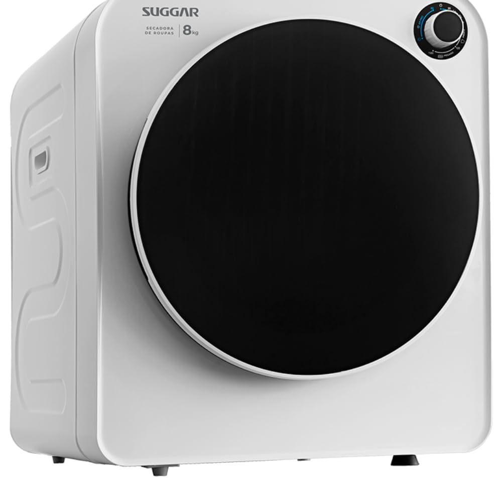Secadora de Roupas Suggar SC8011BR | 8kg | 127V | Branca | Piso, Bancada ou Parede