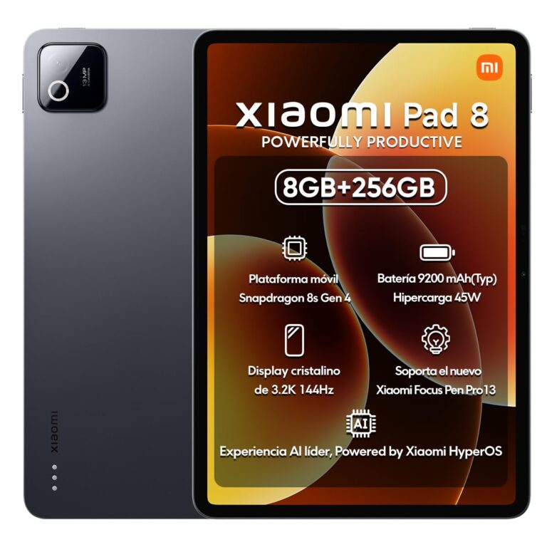 Xiaomi Pad 8 11,2″ | 8GB RAM | 256GB | Tela 3.2K 144Hz | Snapdragon 8s Gen 4 | Bateria 9200mAh