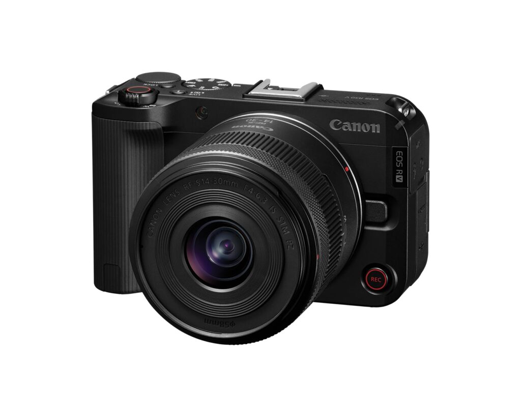 Câmera Canon EOS R50 V | RF-S 14-30mm F4-6.3 IS STM PZ | APS-C | 24,2MP | Ultra-wide