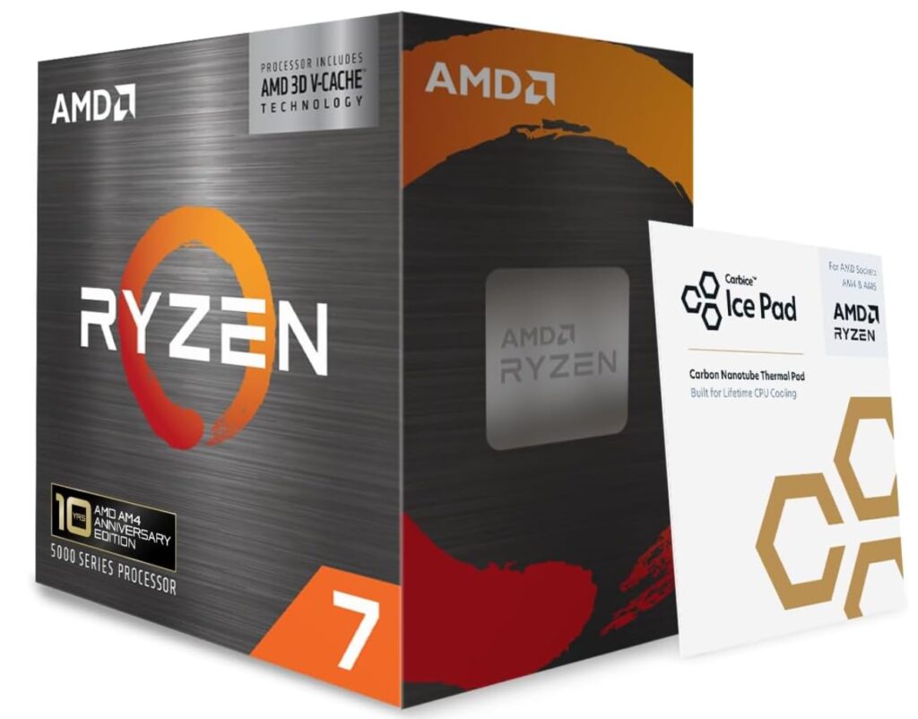 Processador AMD Ryzen 7 5800X3D | 8 Núcleos | 16 Threads | 3D V-Cache